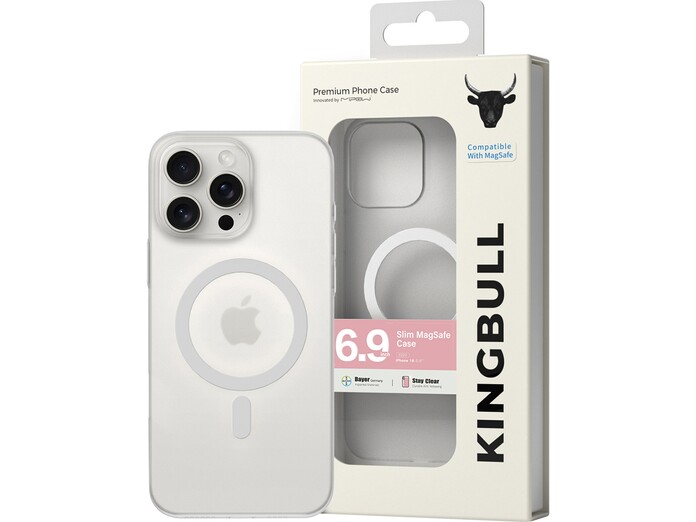 Ốp lưng Mipow Premium Slim Case cho iPhone 16 Promax White Matt + White Magsafe