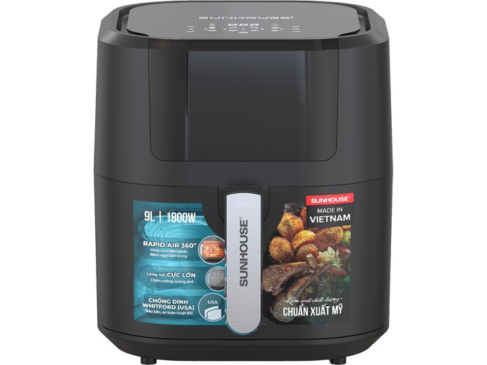 Nồi chiên không dầu Sunhouse 9 lít SHD4082