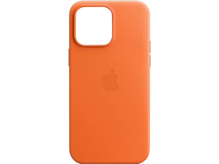 Ốp lưng iPhone 14 Promax Apple Leather Case Orange (MPPR3FEA)