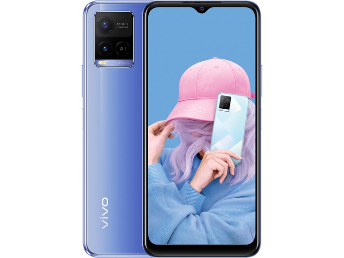 Điện thoại Vivo Y21 4GB/64GB Xanh Tím giá tốt tại Nguyễn Kim