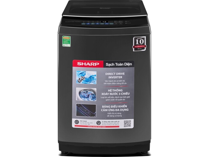Máy giặt Sharp Inverter 15 kg ES-TM150CD-DS