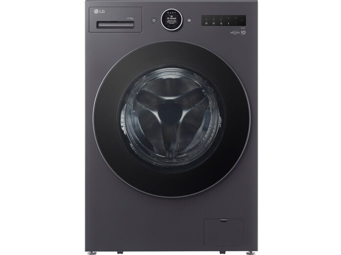 Máy giặt sấy LG AI DD™ 2.0 Inverter 15/8kg F2515RNTG Đen