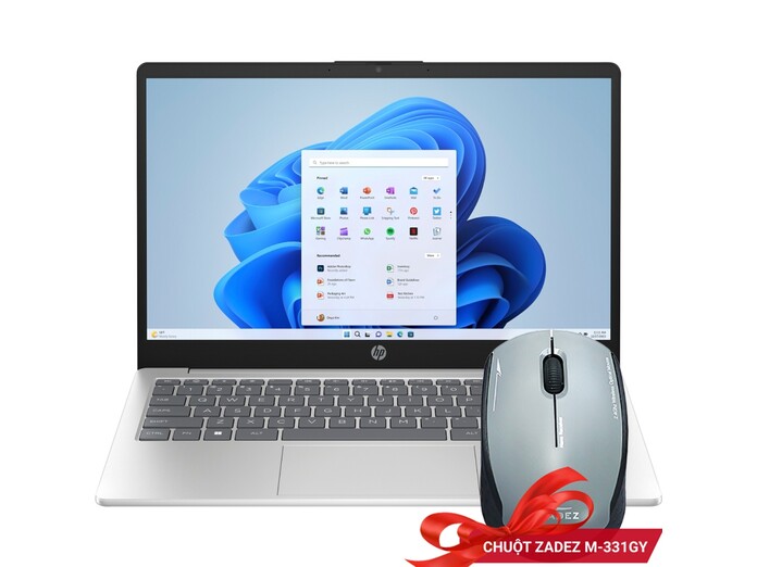 Laptop HP 14-ep1007TU Core 7-150U/16GB/512GB/Win11 Bạc (9Z2W1PA)