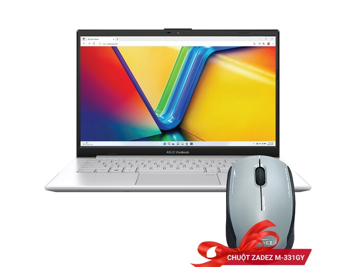 Laptop Asus Vivobook Go 14 R5-7520U/16GB/512GB/Win11 Bạc (E1404FA-EB482W)