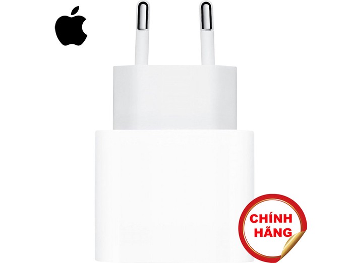 Củ sạc nhanh Apple iPhone 20W USB-C MHJE3ZA/A chính diện