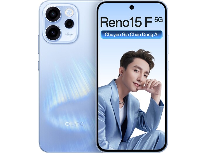 Điện thoại OPPO Reno15 F 8GB/256GB Xanh Nhạt