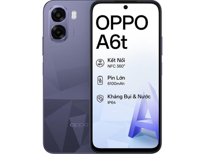 Điện thoại OPPO A6T 4GB/64GB Tím
