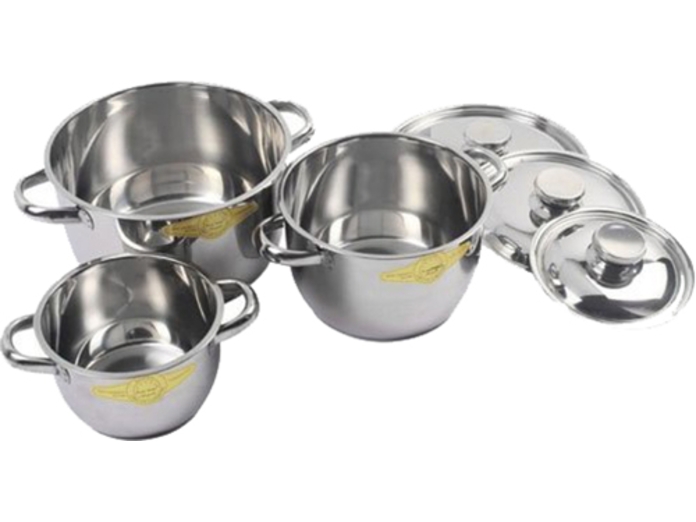 BỘ COOL 3 NỒI FIVESTAR 3 ĐÁY NẮP INOX FS06C-1