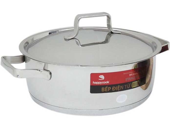 NỒI INOX HAPPY COOK MILAN N-20ML mặt bên