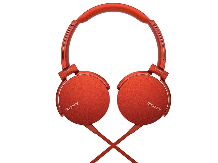 Tai nghe Sony MDRXB550APRCE màu đỏ giá ưu đãi tại Nguyễn Kim