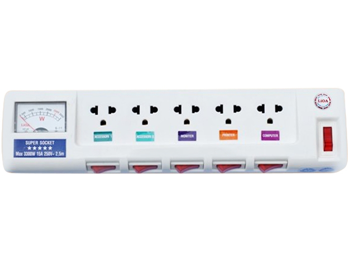 Ổ Lioa 5 ba chấu Super đồng hồ V tại Nguyễn Kim