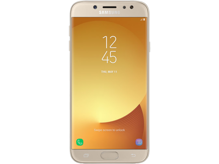 Samsung Galaxy J7 Pro Vàng có thiết kế tinh tế, bắt mắt
