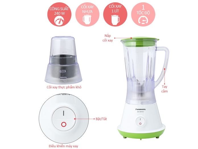 Máy xay sinh tố Panasonic MX-GM1011GRA