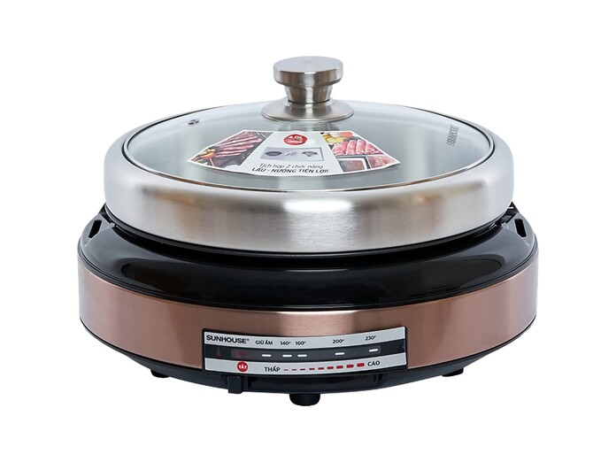 Nồi lẩu điện Sunhouse 4 lít SHD4526 chính diện