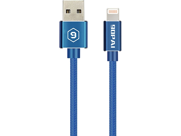 Cáp Lightning USB 90Pai PS-16 1.2m (Xanh dương)