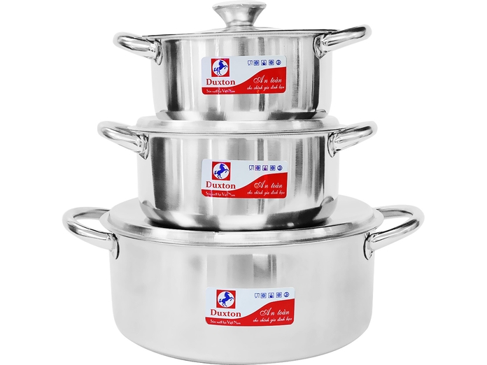 Bộ 3 nồi inox Duxton DG-03MD