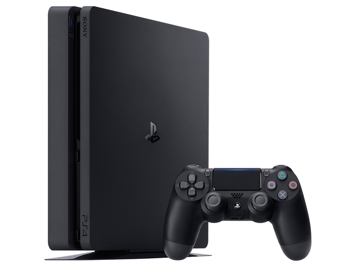 Máy chơi game Sony PS4 Slim 1TB MEGA3 CUH-2218B mặt nghiêng trái