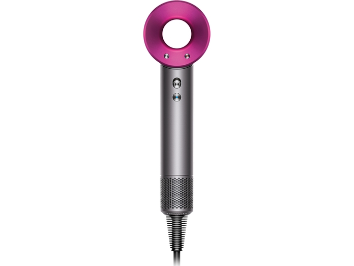 Máy sấy tóc Dyson HD03 Kim loại/Hồng Fuchsia mặt chính diện