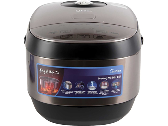Nồi cơm điện Midea 1.8 lít MB-FS5022 mặt chính diện