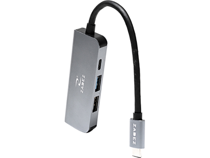 Bộ chuyển đổi Type-C Hub Zadez 4 in 1 ZAH-514 chất liệu vỏ nhôm cao cấp