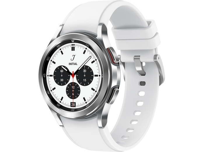 Đồng hồ thông minh Samsung Galaxy Watch4 Classic Bluetooth 42mm Bạc mặt nghiêng phải