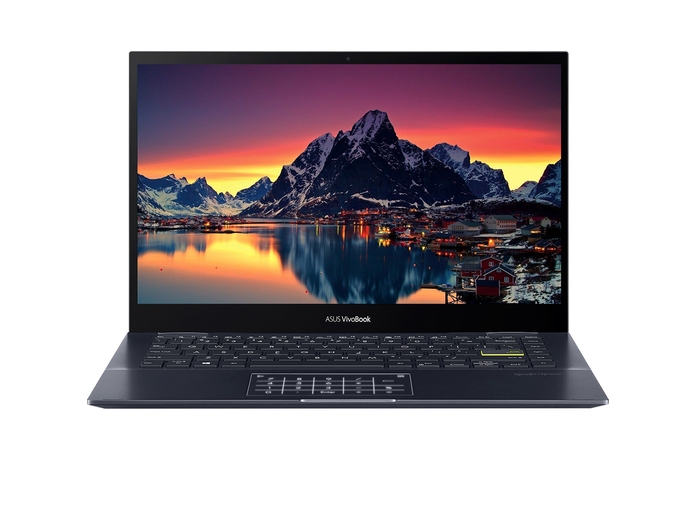 Laptop Asus Vivobook Flip 14 TM420UA-EC022T R5-5500U mặt chính diện