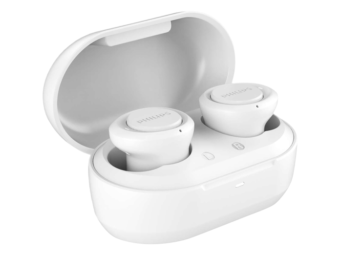 Tai nghe bluetooth Philips TAT1215WT/97 Trắng hộp mở nghiêng