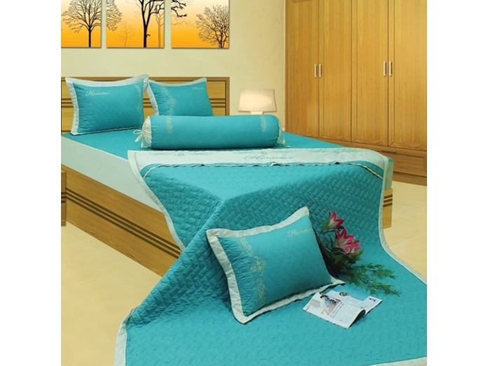Bộ chăn drap gối Hometex bọc (1.8X2M) giá tốt tại Nguyễn Kim