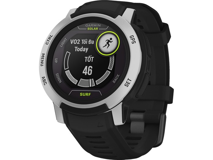Đồng hồ Garmin Instinct 2 Solar Surf Edition 45mm Bells Beach mặt nghiêng