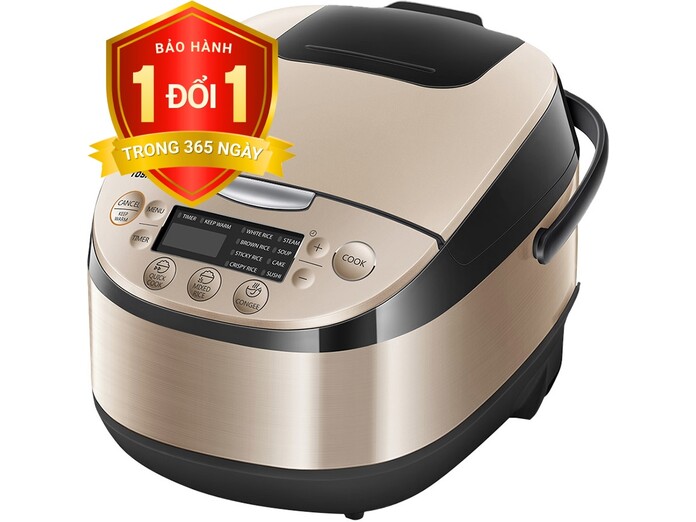 Nồi cơm điện Toshiba 1.8 lít RC-18DR3PV(G) mặt nghiêng