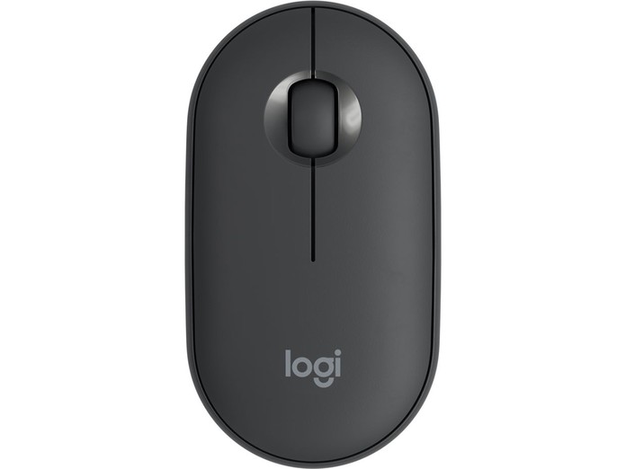 Chuột Logitech Pebble M350 Wireless/Bluetooth Đen mặt chính diện