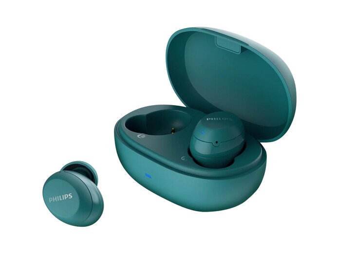 Tai nghe Bluetooth Philips TAT1235BL/97 Xanh mặt nghiêng