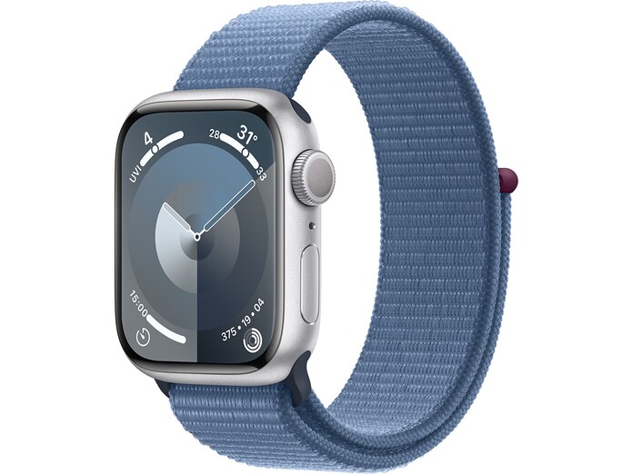 Apple Watch Series 9 GPS 41mm viền nhôm dây vải Sport Loop Winter Blue