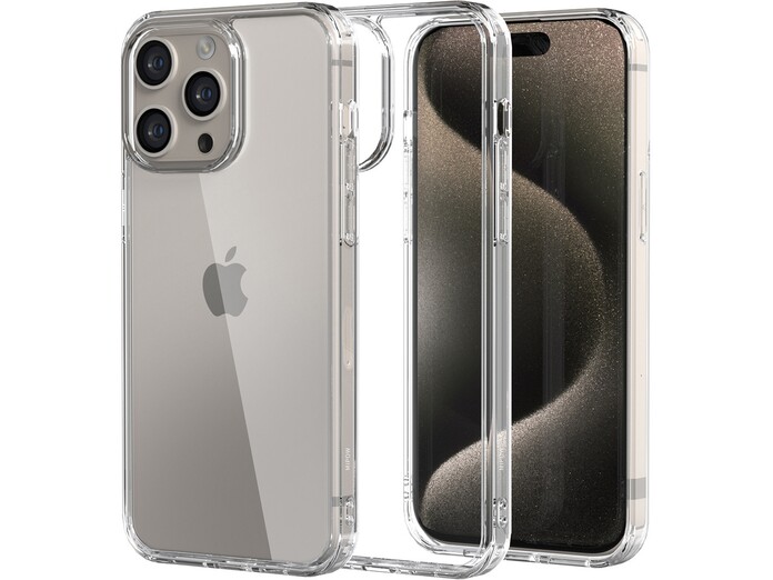Ốp lưng iPhone 15 Pro Mipow Silicone TPU trong suốt ST15C-CR