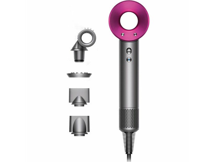 Máy sấy tóc Dyson Supersonic™ HD15 (Xám Bạc/Hồng Fuchsia)