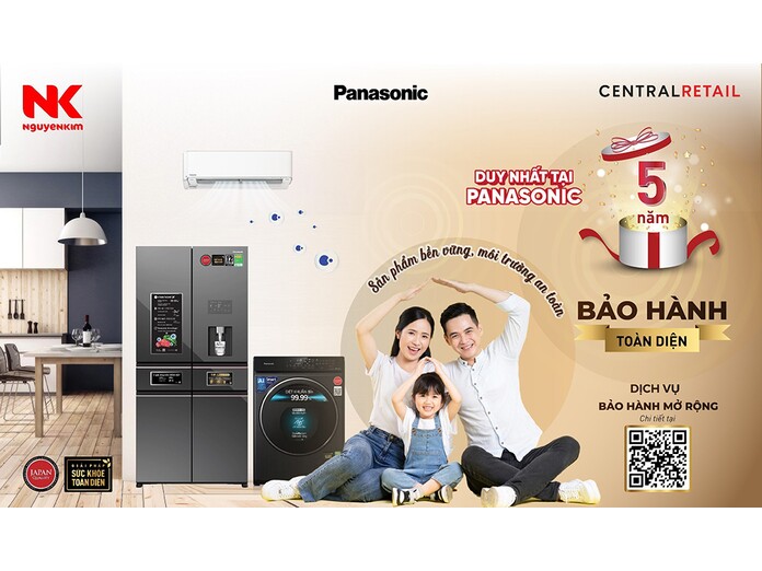 Gói bảo hành mở rộng 2 năm Tủ lạnh Panasonic VIP 451L - 550L (EW-FR2-VB550)