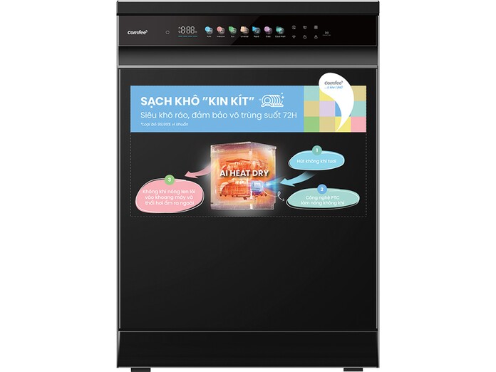 Máy rửa chén độc lập Comfee CDWEF1533GB-WU-VN