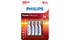 Pin AAA 4 viên Alkaline Philips LR03P4B