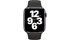 Apple Watch SE GPS 44mm Vỏ nhôm Dây cao su Đen mặt chính diện