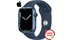 Apple Watch S7 GPS 45mm viền nhôm dây cao su Xanh dương mặt bên nghiêng phải