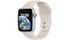 Apple Watch SE GPS 40mm viền nhôm dây silicone Starlight MNJP3VN/A nghiêng trái