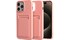 Ốp lưng iPhone 15 Pro Max Mipow Card Bag TPU Leather Hồng